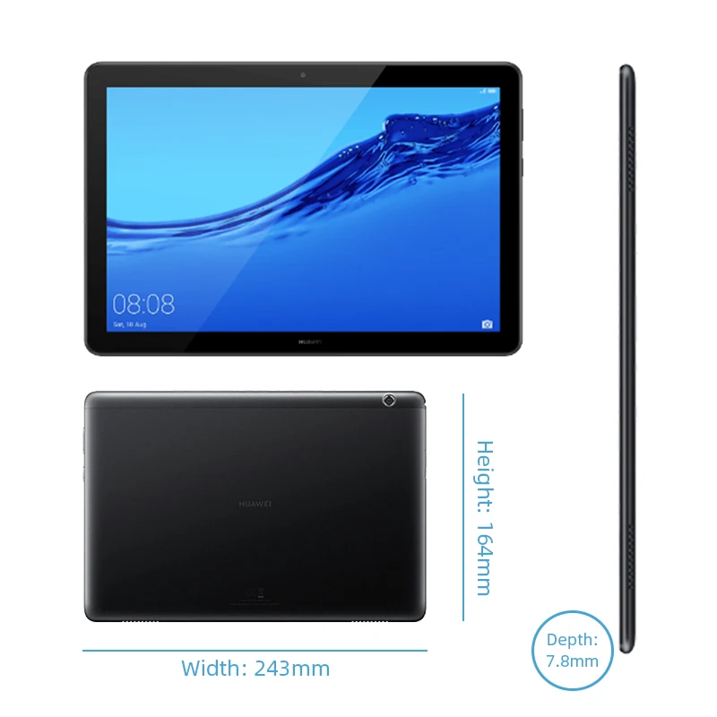 Планшет HUAWEI MediaPad T5 2 + 32/4/64 ГБ 10 1 дюйма 5100 мА ч android 8 0|Планшеты| |