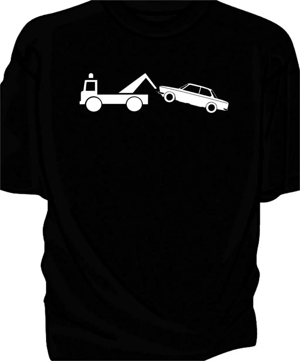 Классическая футболка с смешным дизайном автомобиля. 2002 | Мужская одежда