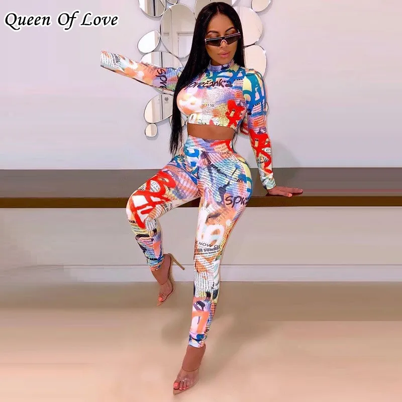 Комплект из топа и леггинсов с длинным рукавом брюк| |