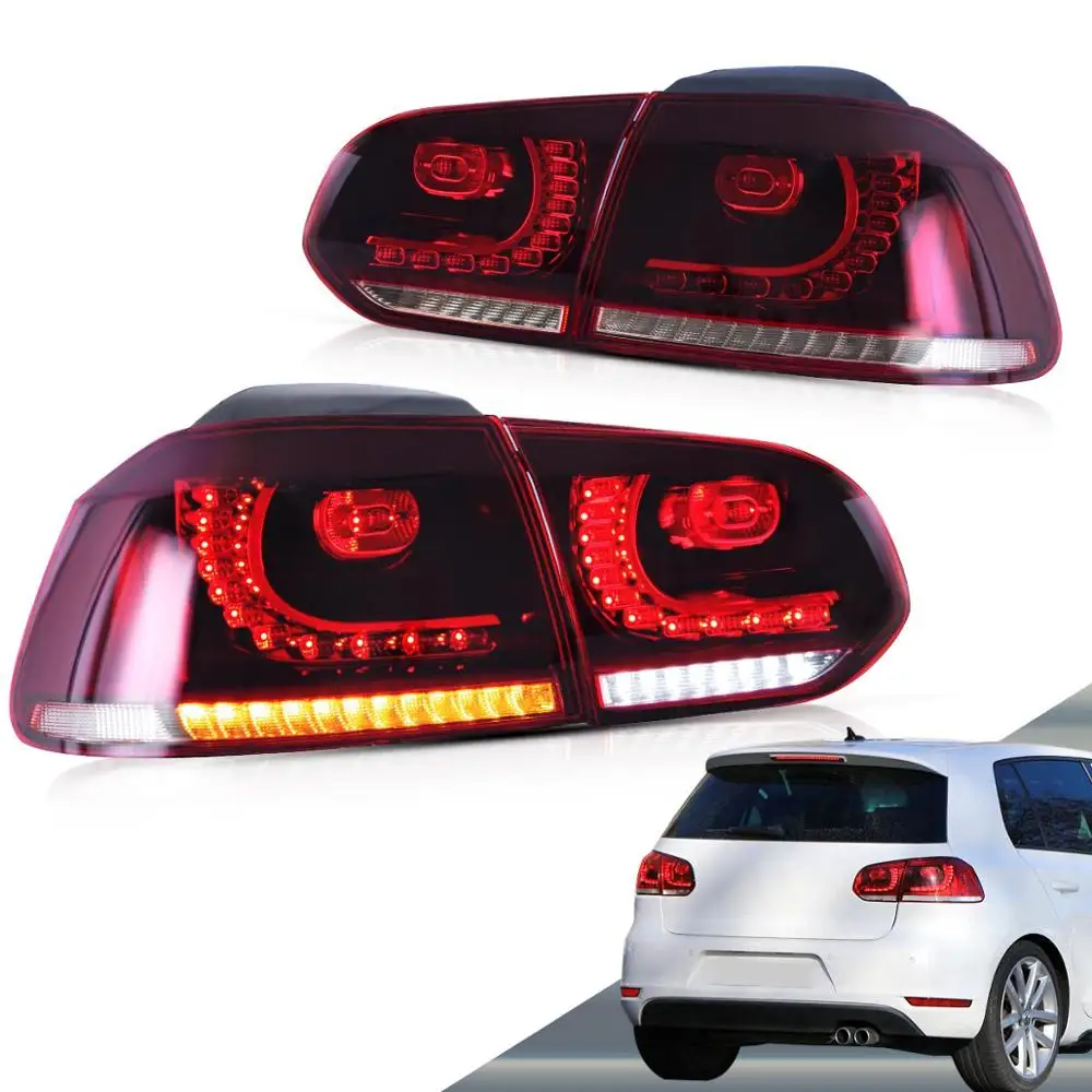 VLAND завод для автомобиля задний свет Golf 6 LED фонарь 2008 2012 2015 Mk6 с движущимся