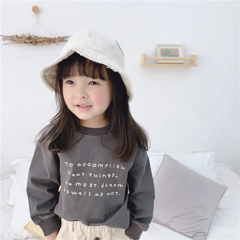 2021 New Spring Autumn Printed Long Sleeve Children's T-shirts Baby Boys Girls Clothing Top Fashion Boy Girl Clothes Kid T-shirt