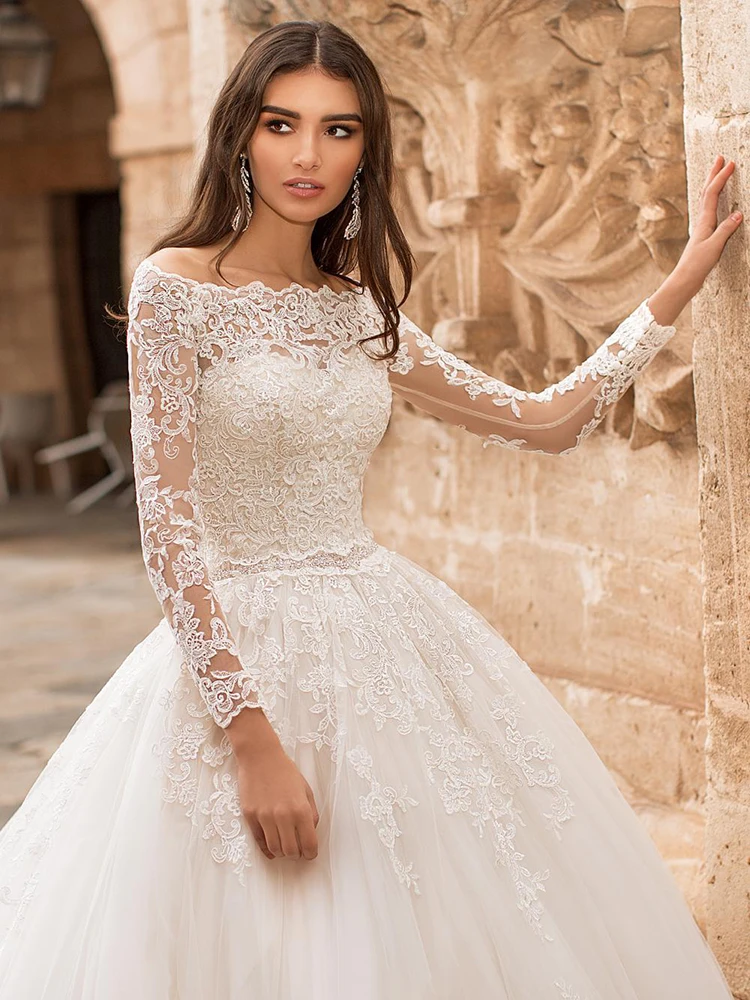 

BAZIIINGAAA Simple Wedding Dress Lace Little Beading Strapless Dress Luxury Wedding Gowns Bridal Can Be Washed Bride Dresses