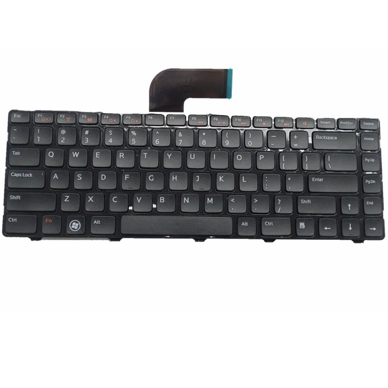 Клавиатура для ноутбука DELL черная клавиатура с рамкой Inspiron 15R 5520 7520 0X38K3 65JY3 065JY3
