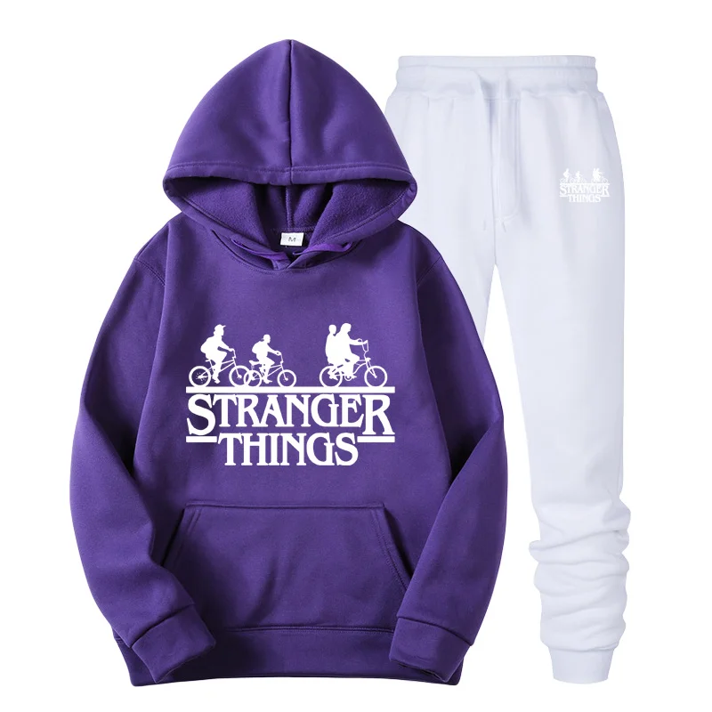 HOWLLOFTY Мужская одежда костюм мужская мода тренд толстовки набор костюмы хит белые