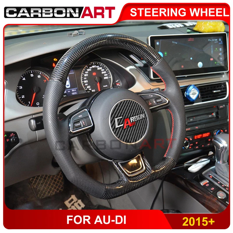 Автомобильный Стайлинг A5 рулевое колесо из углеродного волокна для Audi i A3 A4 A6 A7