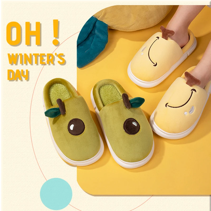 

Новые милые розовые женские зимние тапочки с мультяшным рисунком, женские домашние тапочки, теплые тапочки