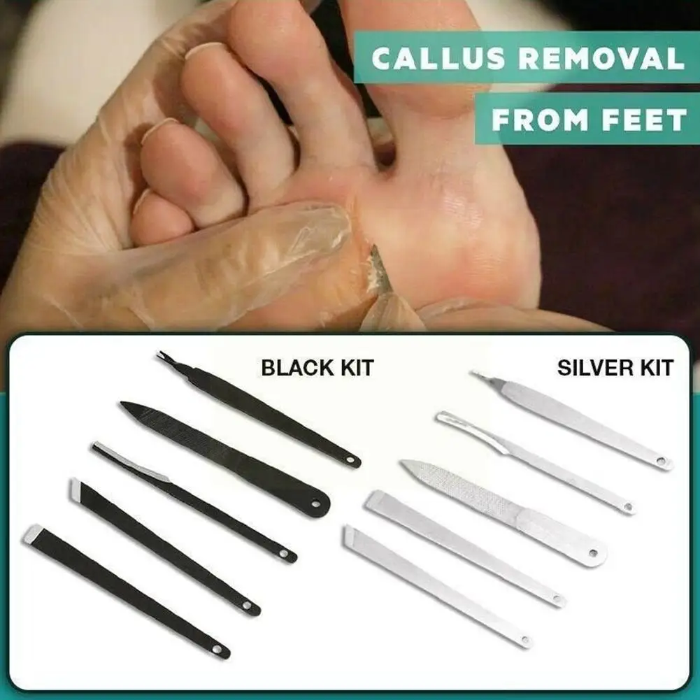 

5pcs/set Toe Pedicure Knife Tools Ingrown Cuticle Tools Tool Steel Skin Care Corn Kit Dead Removers Nail Foot I9o2