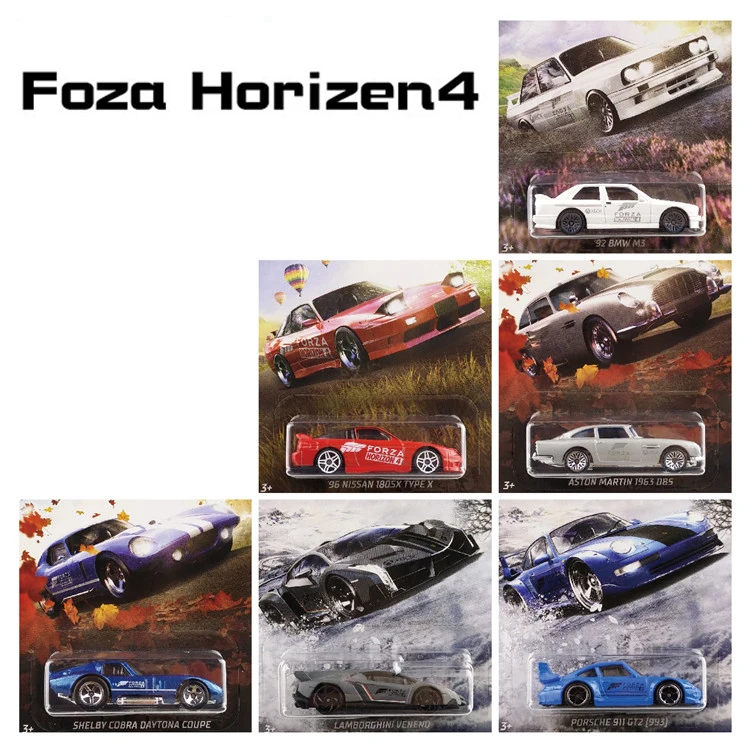 Горячие колеса 1: 64 спортивный автомобиль FORZA HORIZON 4 NISSAN SHELBY ASTON MARTIN Коллекционная серия Металлический Литой модельный автомобиль детские игрушки подарки