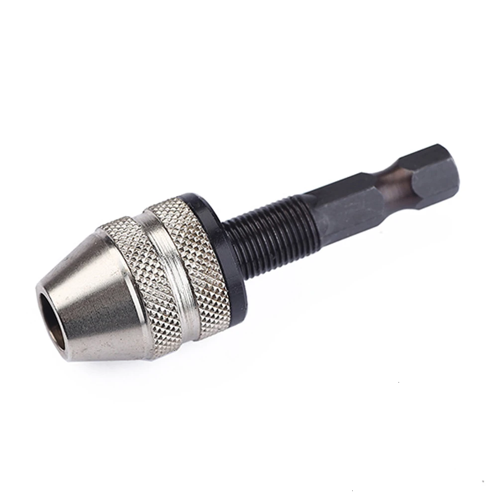 Универсальный Сверлильный Патрон Отвертка ударный Драйвер адаптер 1/4