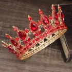 Корона и диадема с кристаллами Queen King, для женщин и мужчин, свадебные украшения для волос