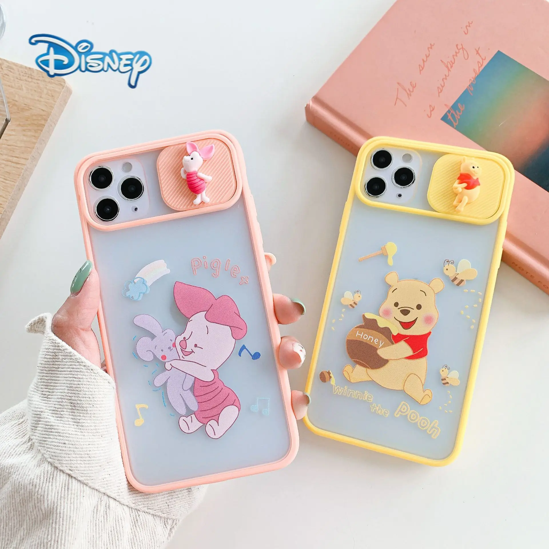 

Disney Winnie the Pooh 3D Cartoon Phone Case for iPhone 12 11 Pro Max X XR 7 8 Plus SE All-Inclusive Protective Camera Covers