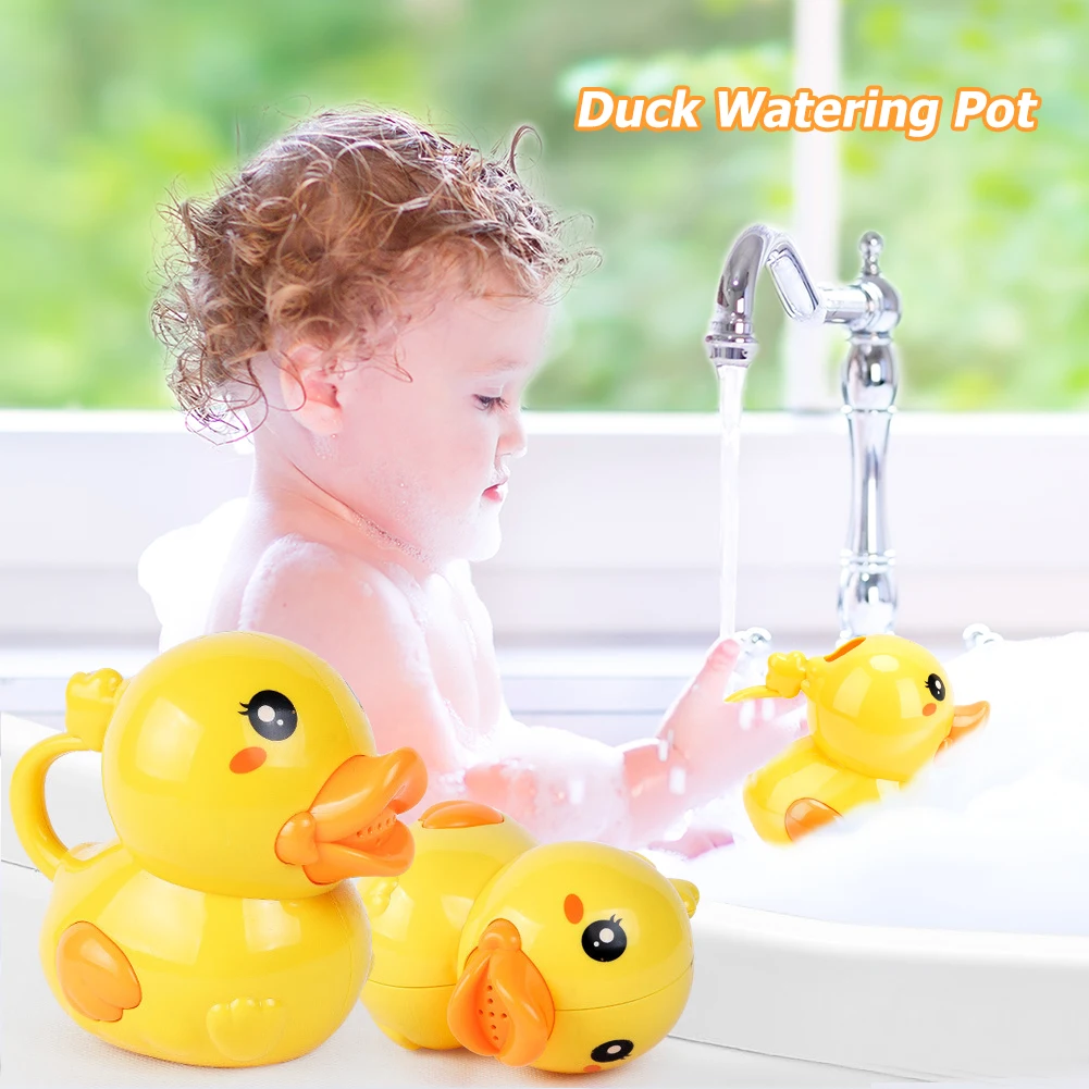 

Baby Shower Toy Shower Watering Pot Bathroom Children Playing In Water Yellow Duck Set Beach Toys