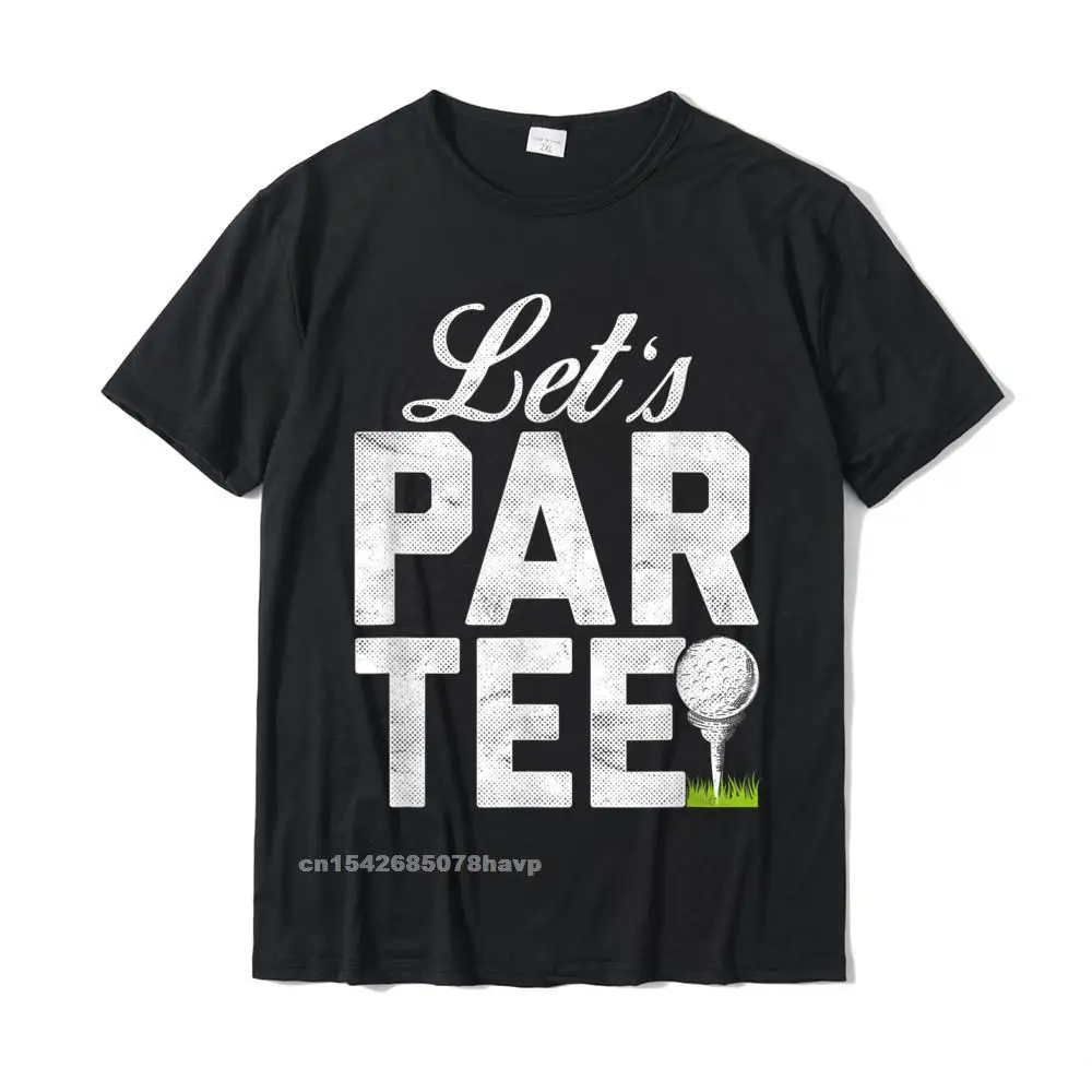 

Lets Par Tee Partee Funny Golfing T-Shirt Group Tshirts Fitted Tops Shirts Cotton Student Summer