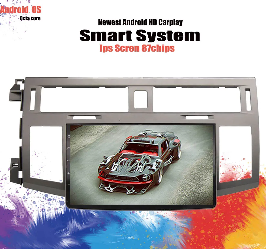 1024*600 Octa Core автомобильный dvd-плеер на основе Android для Toyota Avalon 2007 2008 2009 2010 2011 автомобильное радио с GPS навигации Мультимедиа BT WI-FI