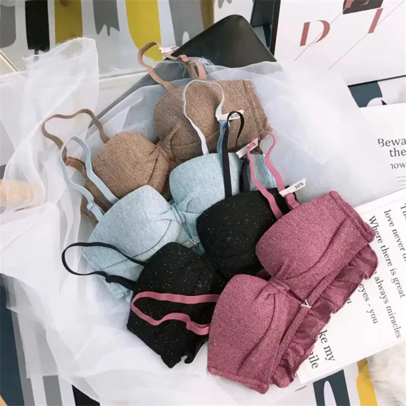 Комплект женского кружевного нижнего белья с чашками пуш ап|Комплекты белья| |