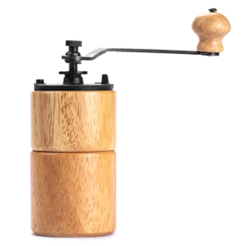 Miglior Smerigliatrice Manuale In Legno Massello, Spessore Regolabile, Macchina Da Caffè A Manovella, Macinacaffè Per Uso Domestico