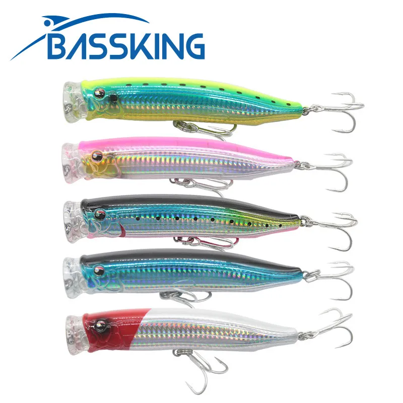 BASSKING модели-хиты продаж большие Popper Рыбная приманка 15 см 58 г Топ воды жесткая