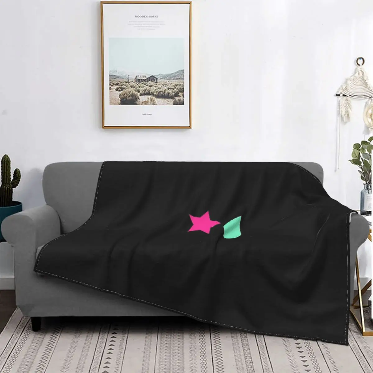 

Manta de lino con capucha para niños, a cuadros colcha para cama, sofá, manta con capucha