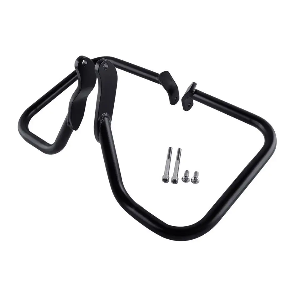 black Мотоциклетная задняя защита седельной сумки для Harley Heritage Softail Classic FLST FLSTC 2000- FXST FXSTB FXSTS - Цвет: black