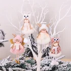 2020 подарок на Новый год Милая Рождественская Кукла-ангел орнамент с рождественской елкой Noel деко рождественские украшения для дома натальные с утолщённой меховой опушкой, украшения