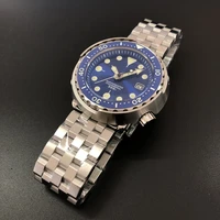 new arrival 2020 steeldive design no logo blue dial ceramic bezel nh35 automatic dive watch luminous sapphire crystal wristwatch