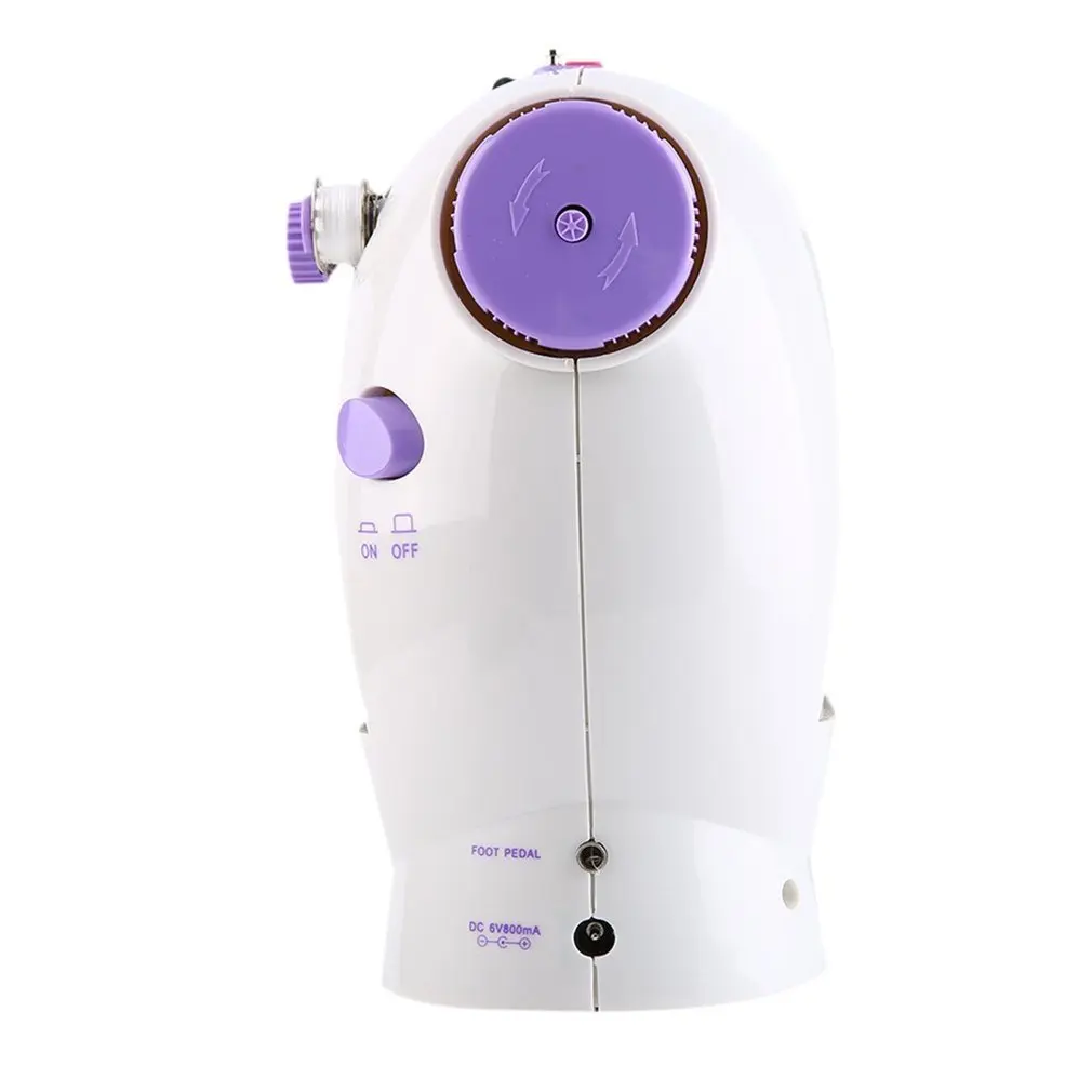 Portable Household Mini Sewing Machine Electric Crafting Mending 2-Speed Double Thread with Light Foot Pedal EU Plug | Дом и сад