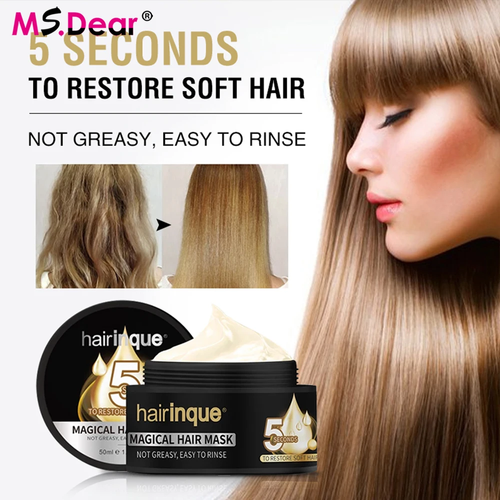 

50ml Women Treatment hair mask moisturizing nourishing 5 seconds Repair hair damage restore soft hair care mask copy for girls
