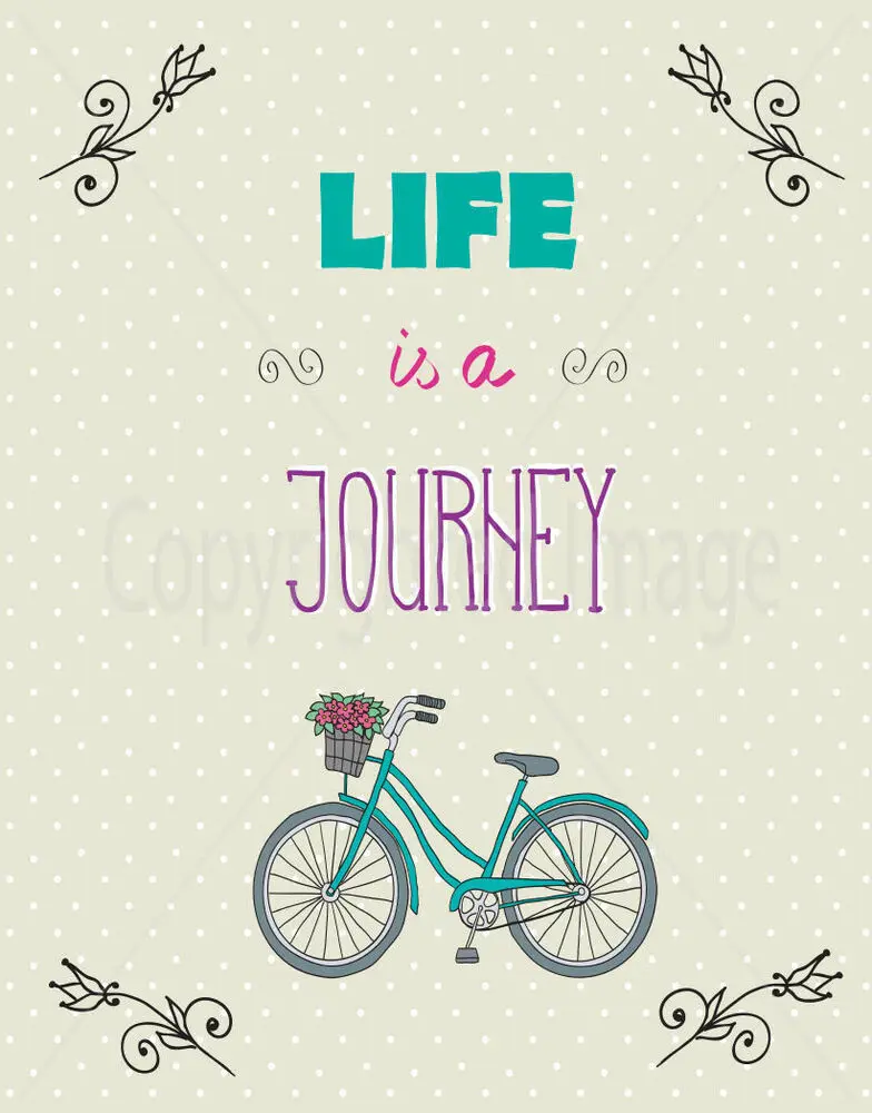 

LIFE IS A JOURNEY QUOTE LARGE METAL TIN SIGN POSTER RETRO WALL PLAQUE