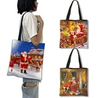 Сумка-тоут с принтом рождественской елки, 2022