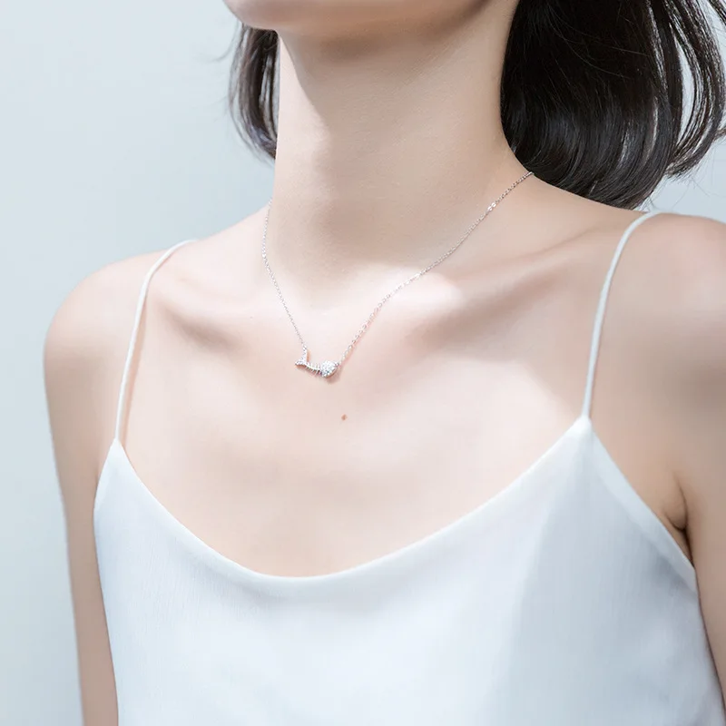 Trustdavis 100% Стерлинговое Серебро 925 пробы ювелирное изделие фимбон CZ короткое