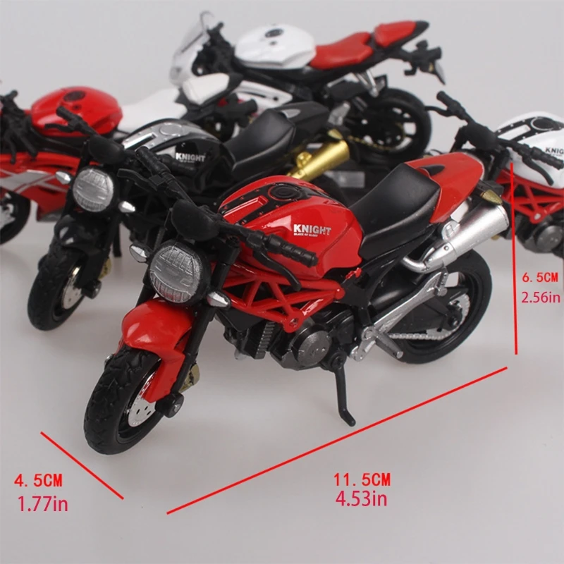 

Finger Alloy Motorcycle Model 1:16 Simulation Bend Road Mini Racing Toys Adult C