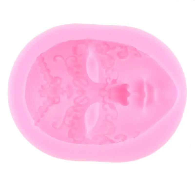 DIY Art Craft Mask Silicone Mold Fondant Molds Cake Decorating Tools Gumpaste Mould Polymer Clay Resin | Дом и сад
