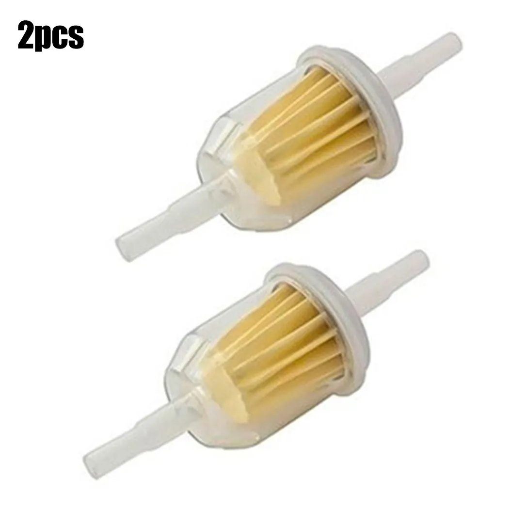 

2pcs Universal Lawn Mower Nylon Transparent Inline Fuel Filter 6mm Or 8mm Lawnmover Oil Filter Petrol Gas Fuel Filters