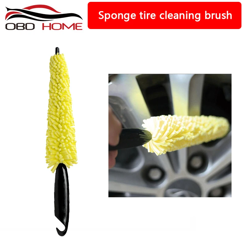 

Car Cleaning Brush Wheel Rims Tire Washing Brush for volkswagen golf audi a4 b8 chevrolet cruze nissan qashqai Accessories