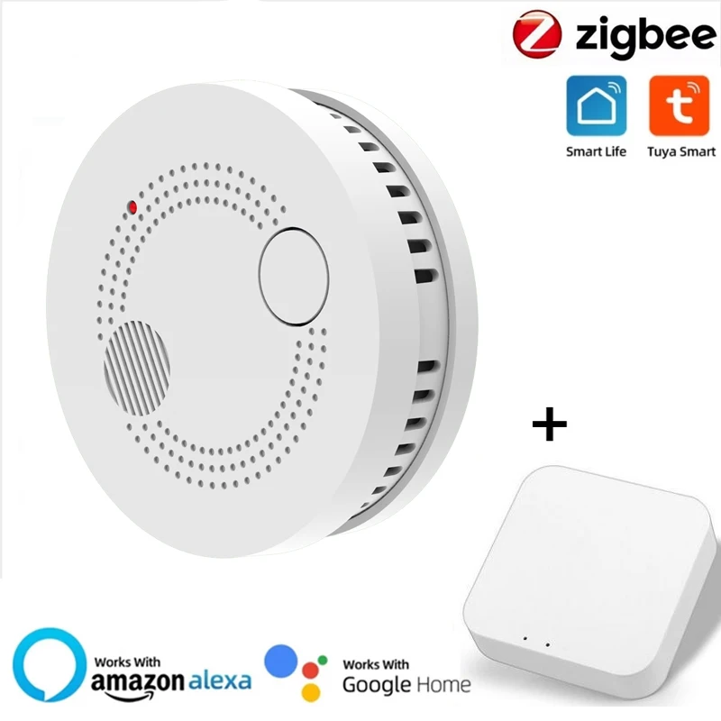 

Система дымовой сигнализации Zigbee Tuya, Wi-Fi детектор дыма для умного дома, пожарная система, управление через приложение