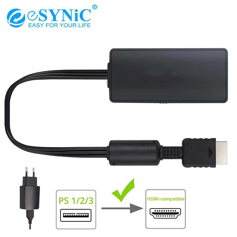 Переходник eSYNiC для PS/HDMI кабель-преобразователь HD Link PlayStation HDMI PS1 / PS2 PS3 в поддержка