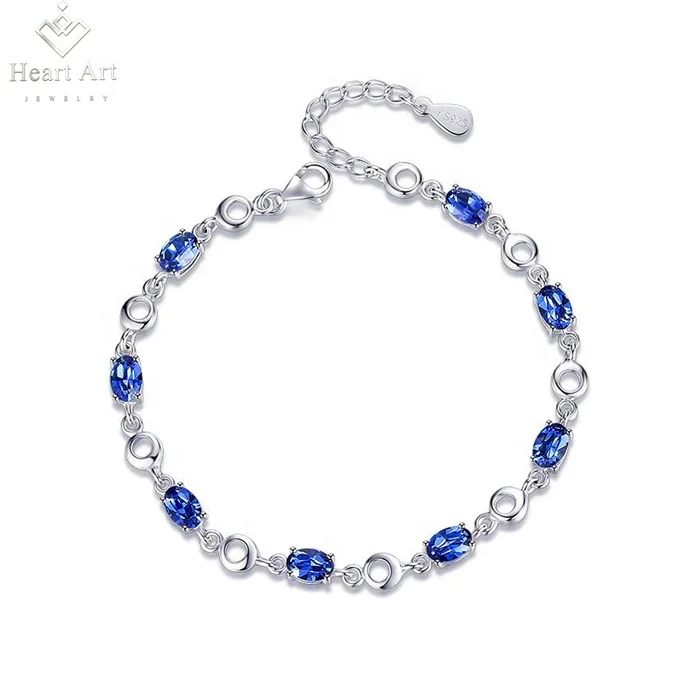 

2021 New Fashion free shipping Crystal Silver Color Jewelry Bracelet
