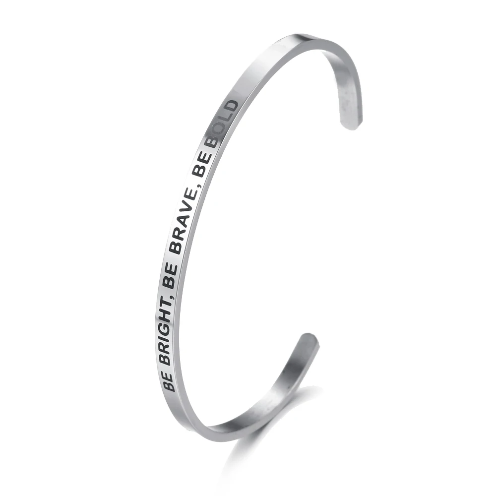 Один прыжок в то время мода пословица браслет посеребренный Браслет манжета