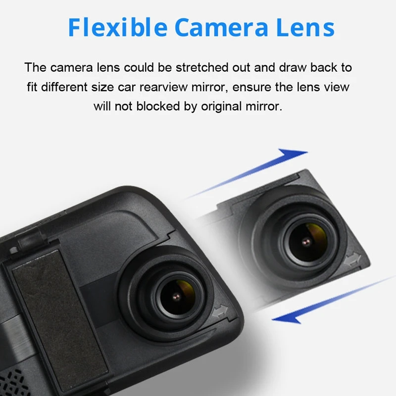 S2 10 дюймов Двойная Камера авто РЕГИСТРАТОР GPS регистратор Даш камера DVR