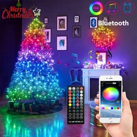 rgb christmas lights decoration 210 mode changes 12v led lights bluetooth remote control fairy decor for new year 2022 navidad