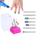 Набор керамических фрез для маникюра, набор из 7 твердосплавных насадок для электрического удаления гель-лака