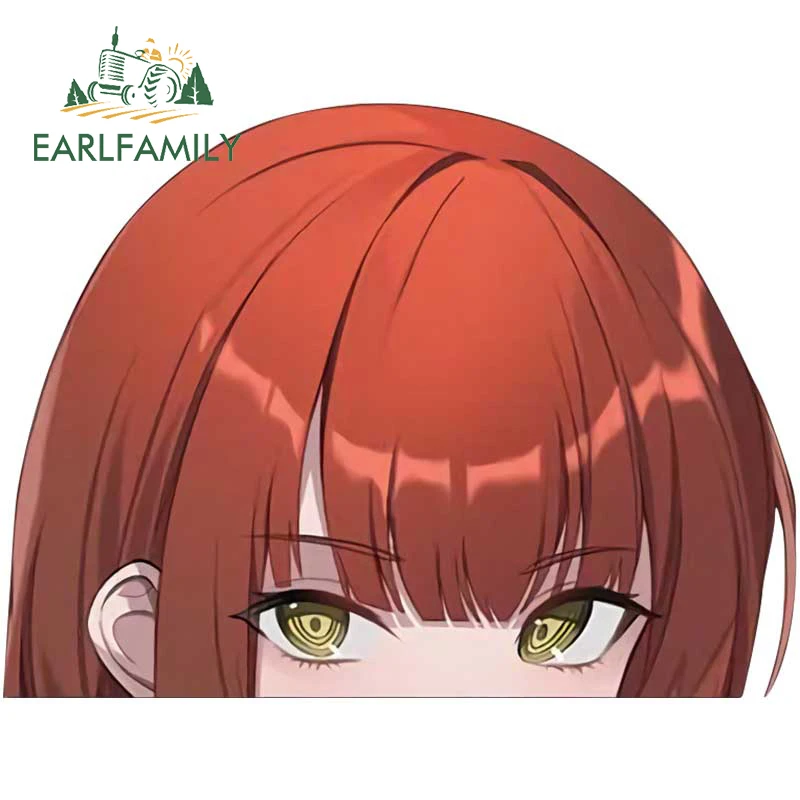 

Наклейки для автомобиля EARLFAMILY, 13 см х 9,8 см, для бензопилы, человек Makima Peeker, забавные, устойчивые к царапинам, водонепроницаемые наклейки на б...