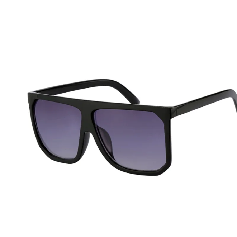 Модные солнцезащитные очки с плоским верхом женские брендовые дизайнерские