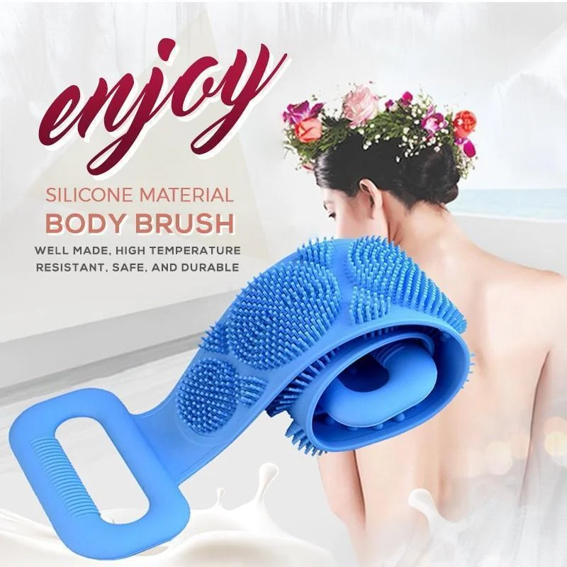 

New Magic Silicone Brushes Bath Towels Body Brush Bath Belt Exfoliating Back Brush Belt Wash Skin Household Clean Shower Brushes