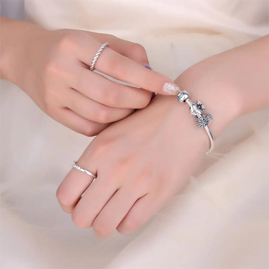 JewelryPalace букет роз создан красный рубин 925 пробы Серебряная очарование бусы для Для женщин Новая горячая Распродажа красивые подарки