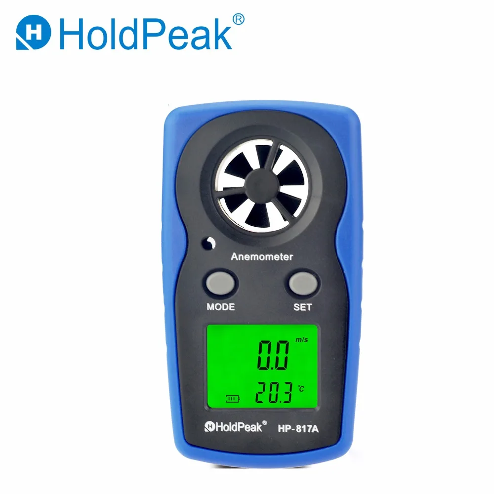 HoldPeak HP-817A Digital Anemometer 30m/s LCD Wind Speed Measurement Device Handheld Anemometro Measure tools | Измерительные