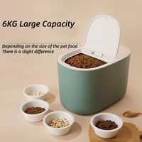 6 8kg pet food storage barrel sealed moisture proof dog cat grain sealed storebucket organize cereal tank flour rice storage bin