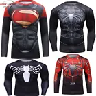 Футболка для MMA, мужские футболки для джиу-джитсу с принтом супергероев, тайского бокса