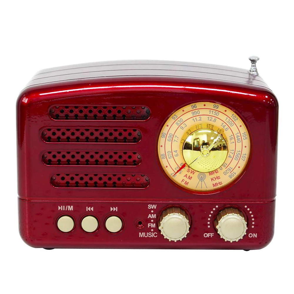 130x70x90 мм Портативный Ретро Радио Bluetooth Карманный приемник AM FM динамик USB TF MP3