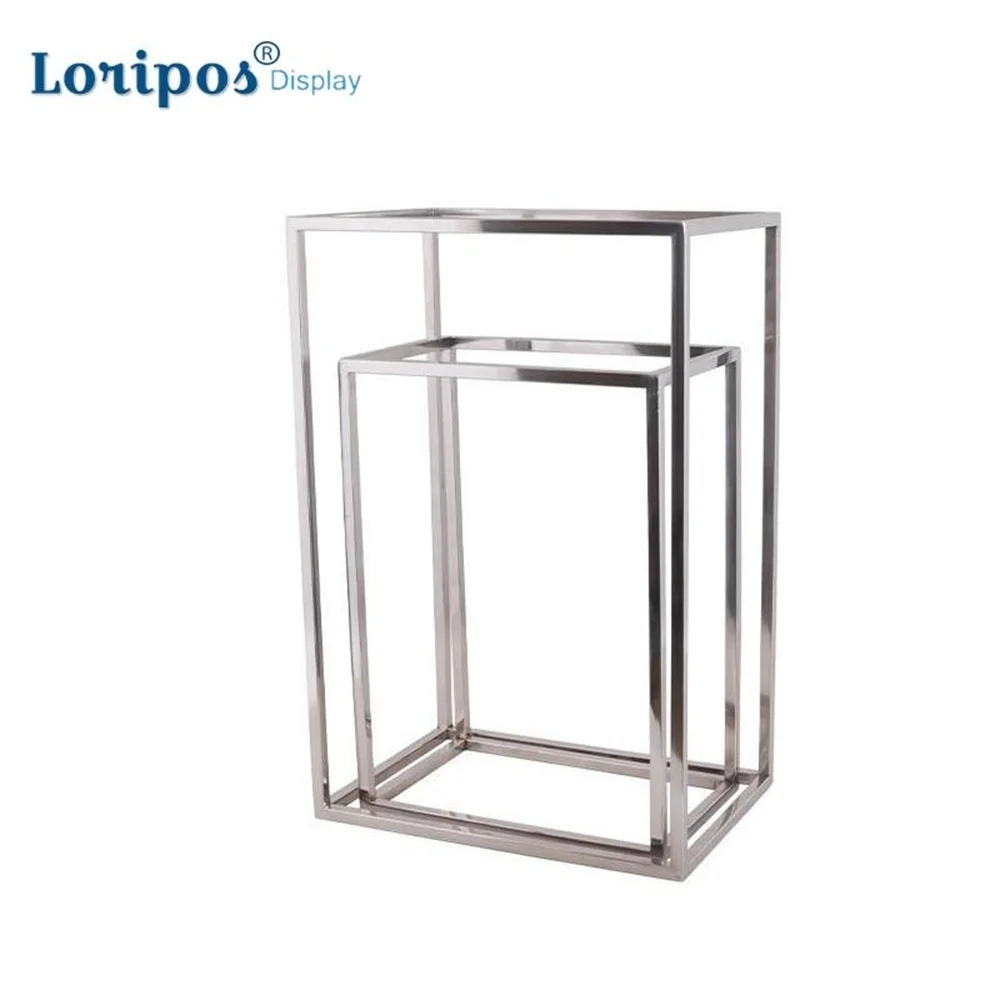 Высококлассная металлическая полка из нержавеющей стали для демонстрации